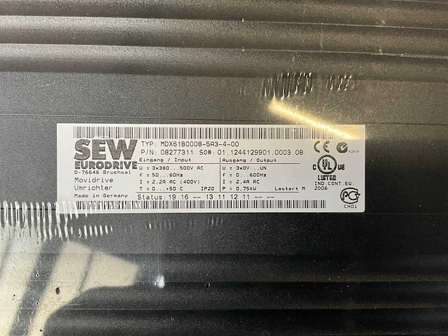 Sew mdx61b0008-5a3-4-00 frequentieregelaar (2x) - afbeelding 8 van  8