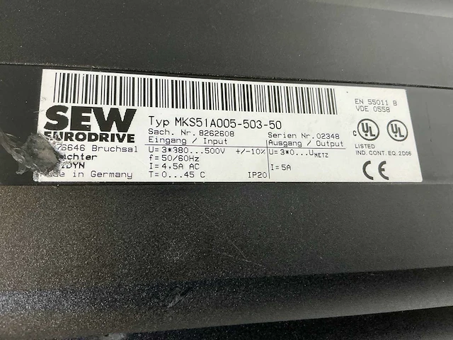 Sew movidyn en movidrive frequentieregelaar (2x) - afbeelding 7 van  7
