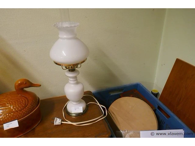 Sfeerlamp in opaline - afbeelding 1 van  1