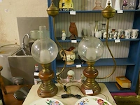 Sfeerlampen in koper en hout - afbeelding 4 van  4