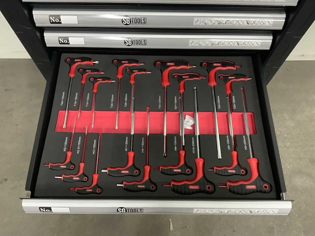 Sg tools - 257 stuks - gereedschapswagen - afbeelding 2 van  11