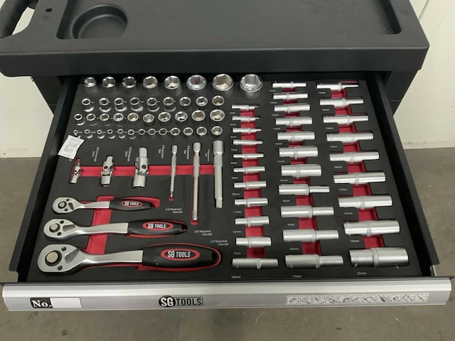 Sg tools - 257 stuks - gereedschapswagen - afbeelding 8 van  11