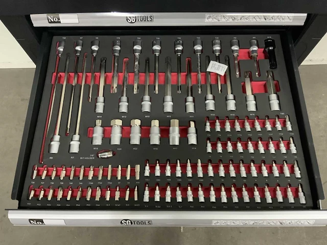 Sg tools - 257 stuks - gereedschapswagen - afbeelding 9 van  11