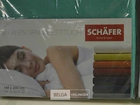 Shafer hoeslaken 140x200cm 2st 80%katoen 20% polyester - afbeelding 2 van  4