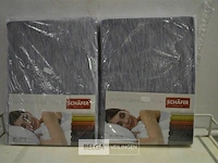 Shafer hoeslaken 140x200cm 2st 80%katoen 20% polyester - afbeelding 1 van  5
