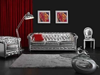 Shaggy, shag vloerkleed - 160 x 230 cm - zilver - afbeelding 1 van  5