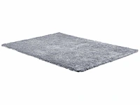 Shaggy, shag vloerkleed - 160 x 230 cm - zilver - afbeelding 3 van  5