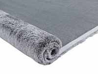 Shaggy, shag vloerkleed - 160 x 230 cm - zilver - afbeelding 4 van  5