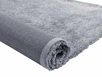 Shaggy, shag vloerkleed - 160 x 230 cm - zilver - afbeelding 5 van  5
