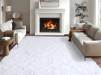 Shaggy tapijt 120*160cm wit - afbeelding 1 van  3