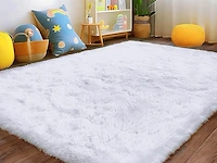 Shaggy tapijt 120*160cm wit - afbeelding 2 van  3