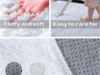 Shaggy tapijt 120*160cm wit - afbeelding 3 van  3