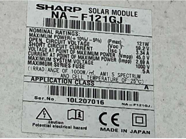 Sharp na-f121gj 200 tal zonnepanelen en 3 omvormers - afbeelding 6 van  14