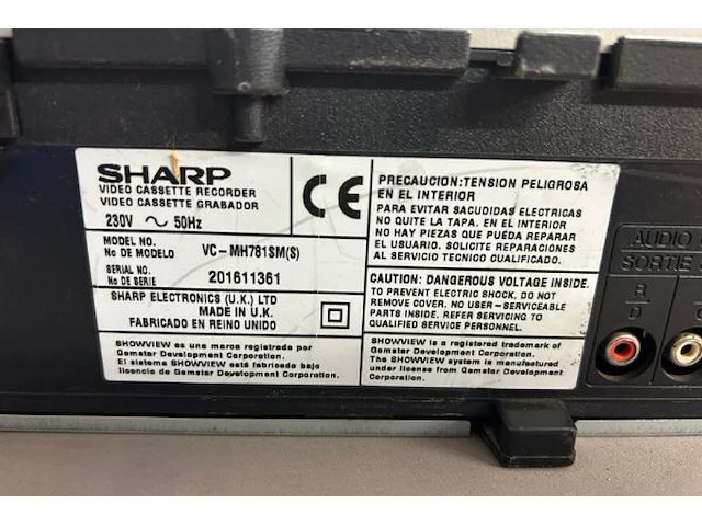 Sharp video recorder - afbeelding 7 van  7