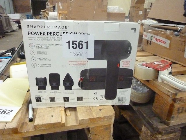 Sharper image pro+ percussie massager - afbeelding 7 van  7