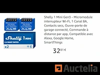 Shelly 1 mini gen3 wi-fi switch micromodule - afbeelding 1 van  1