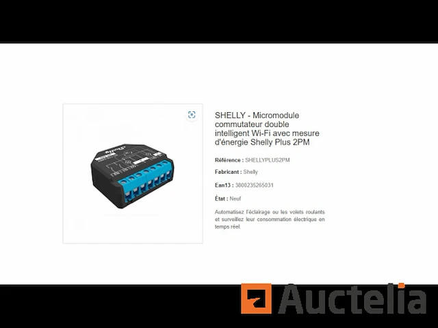 Shelly plus 2 uur wifi-relaisschakelaar - afbeelding 1 van  1