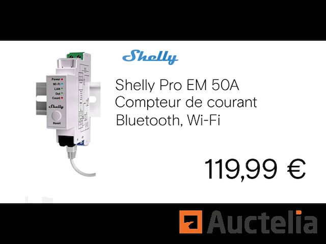 Shelly pro em 50a enkelfasige energiemeter - afbeelding 1 van  2
