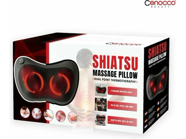 Shiatsu-kussenmassageapparaat - afbeelding 1 van  4