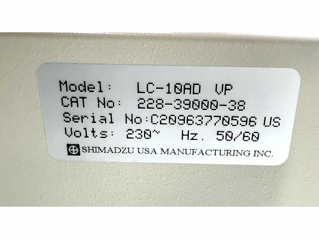 Shimadzu lc-10ad vp met dgu-14a - afbeelding 3 van  4