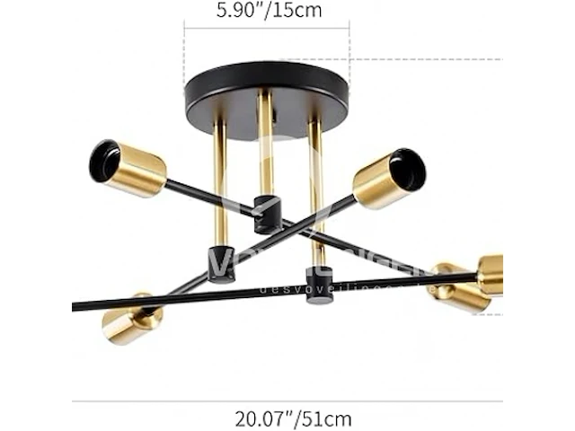 Shingjiao plafondlamp - afbeelding 3 van  3