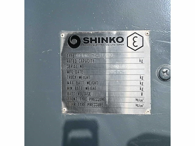 Shinko - 6fbm257-tf430 - vorkheftruck - afbeelding 15 van  15