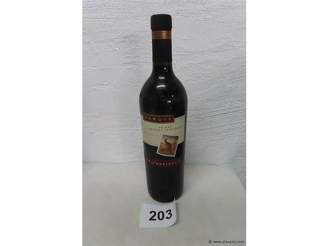 Shiraz cabernet sauvignon hardys 2004 - afbeelding 1 van  3