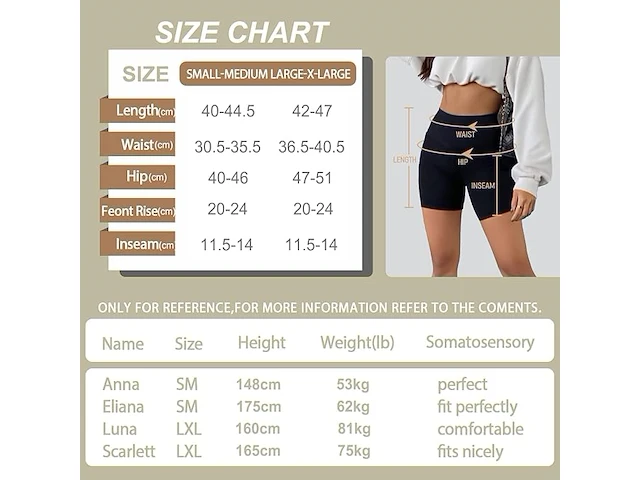 Short dames, fiets, yoga, fitness - afbeelding 2 van  4