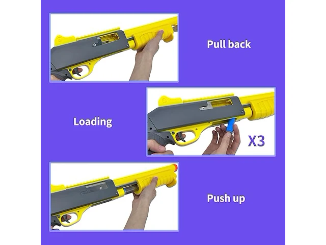 Shotgun speelgoedgeweer softdarts - afbeelding 3 van  3
