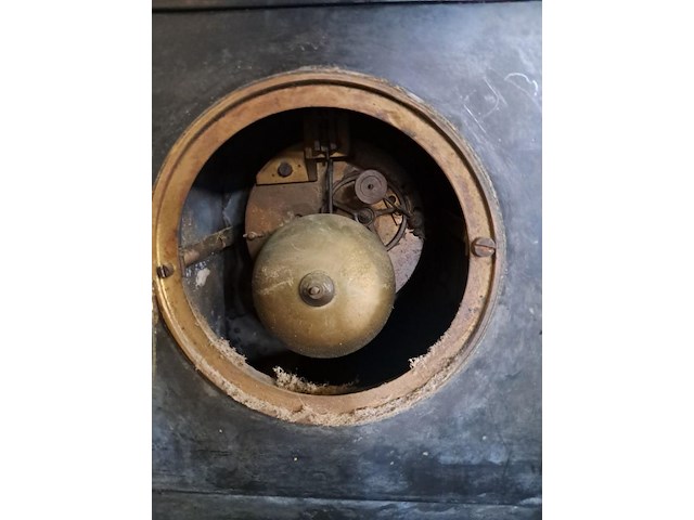 Shouwklok met leiesteen marmer (werking onbekend) ( 530 mm ) - afbeelding 4 van  6