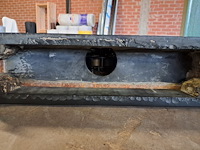 Shouwklok met leiesteen marmer (werking onbekend) ( 530 mm ) - afbeelding 5 van  6