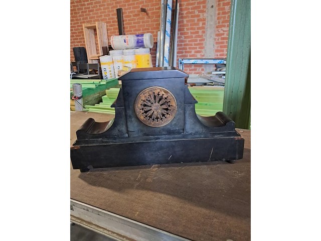 Shouwklok met leiesteen marmer (werking onbekend) ( 530 mm ) - afbeelding 6 van  6