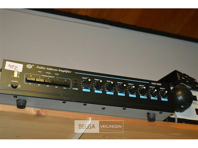 Show sad-2060 public address amplifier, hoogwaardige versterker - afbeelding 1 van  3