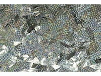 Showgear metallic confetti zilver laser 1kg - afbeelding 1 van  1