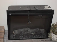 Showroom elektrische openhaard faber firebox xhd 28 plus schoorsteenmantel afm 135x35x110cm, gedemonteerd - afbeelding 3 van  4