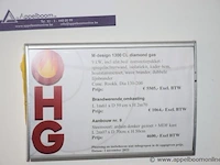 Showroom inbouw gashaard m-design 1300cl diamond gas, gedemonteerd - afbeelding 3 van  3