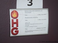 Showroom inbouw openhaard barbas unilux 270 linkerhoek, gedemonteerd - afbeelding 2 van  2