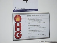 Showroom inbouw openhaard bellfires horizon bell xl, met centre fire brander afm 74x134x46cm, gedemonteerd - afbeelding 2 van  2