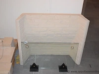 Showroom schoorsteenmantel uit natuursteen barcelona gold afm 134x30x97cm, gedemonteerd - afbeelding 2 van  4