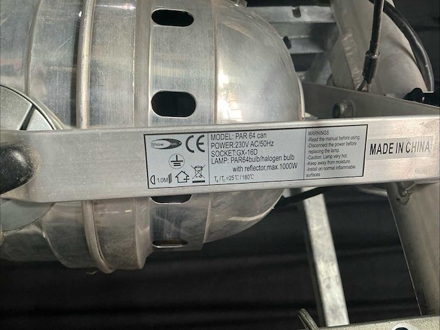 Showtec par 64 grijze projector par - afbeelding 15 van  22