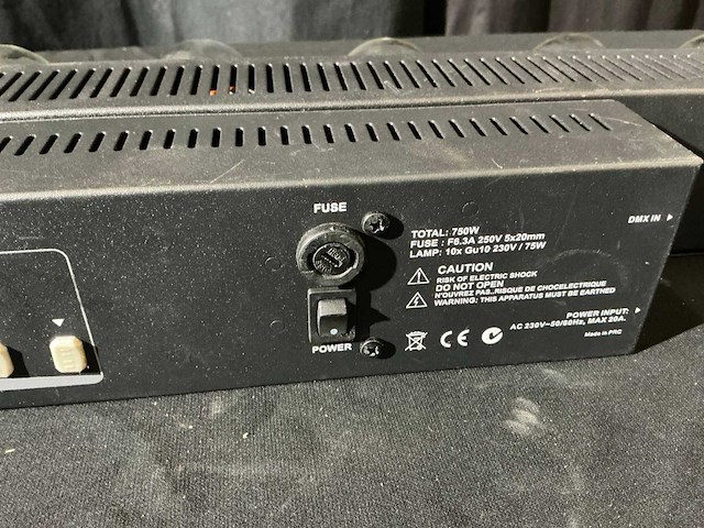 Showtec t10 sunstrip actif dmx e27 lichtbalk (4x) - afbeelding 5 van  8