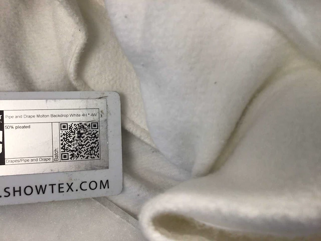 Showtex - pipe & drape backdrop -backdrop wit 4x4(8x) - afbeelding 2 van  2