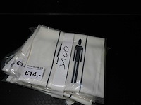 Showtex - trussleeve white 27 cm - lavatory - 60 cm - aluminium trusses (6x) - afbeelding 1 van  1