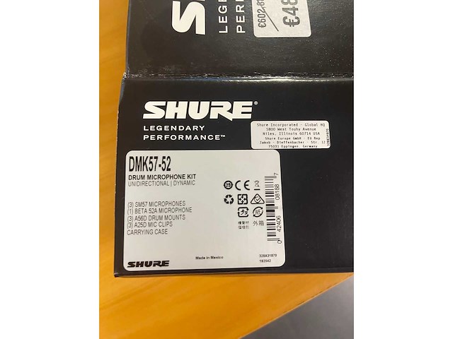 Shure - dmk57-52 - microphone - afbeelding 1 van  3