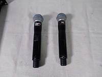 Shure uhf receiver ur4d-q5 w/2 x beltpack ur1-q5 & 2 x handmicrophone ur2-q5 (740-814mhz) - afbeelding 5 van  14