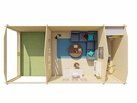 Sibella - tuinhuis 44mm 8500x4200x3170mm onbehandeld - afbeelding 5 van  5