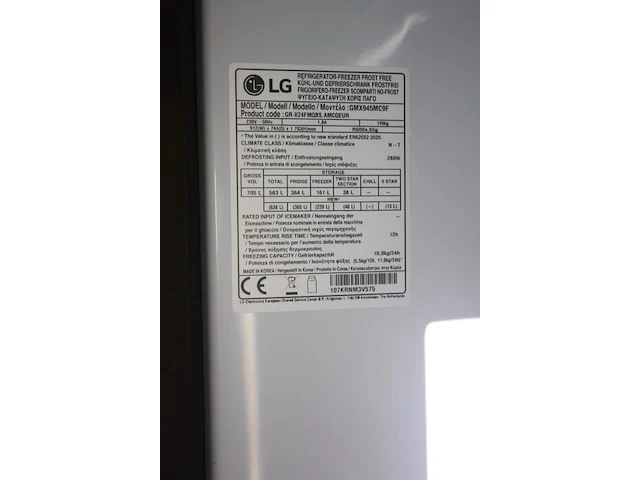 Side by side koelkast lg inverter linear (schade aan deur) (13) - afbeelding 3 van  11