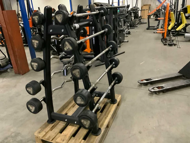 Sidea barbell rek met barbells 10t/m30kg x3 krachtstation - afbeelding 4 van  4