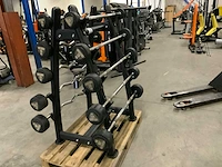 Sidea barbell rek met barbells 10t/m30kg x3 krachtstation - afbeelding 4 van  4