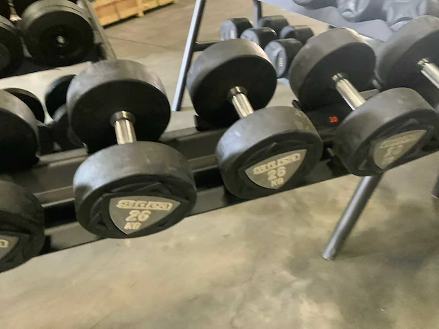 Sidea dumbbell set 22kg t/m 30kg met pure rek krachtstation - afbeelding 4 van  5
